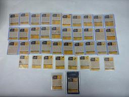 Group of 39 1971 Topps Football Cards Featuring Graded Alan Page