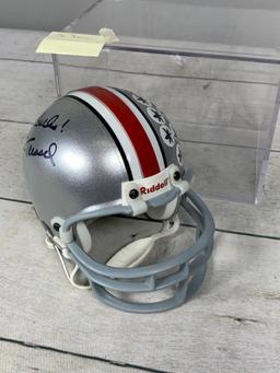 Jim Tressel Autographed Mini Helmet