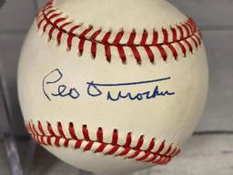 Leo Durocher Autographed Baseball