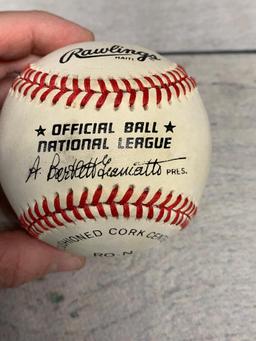 Leo Durocher Autographed Baseball