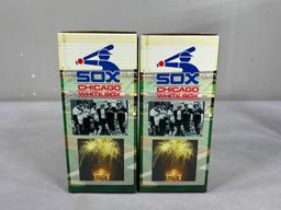 Group of Vintage Bobbleheads and Figures Veeck, Dunn, Owens, Frazier, and Banks