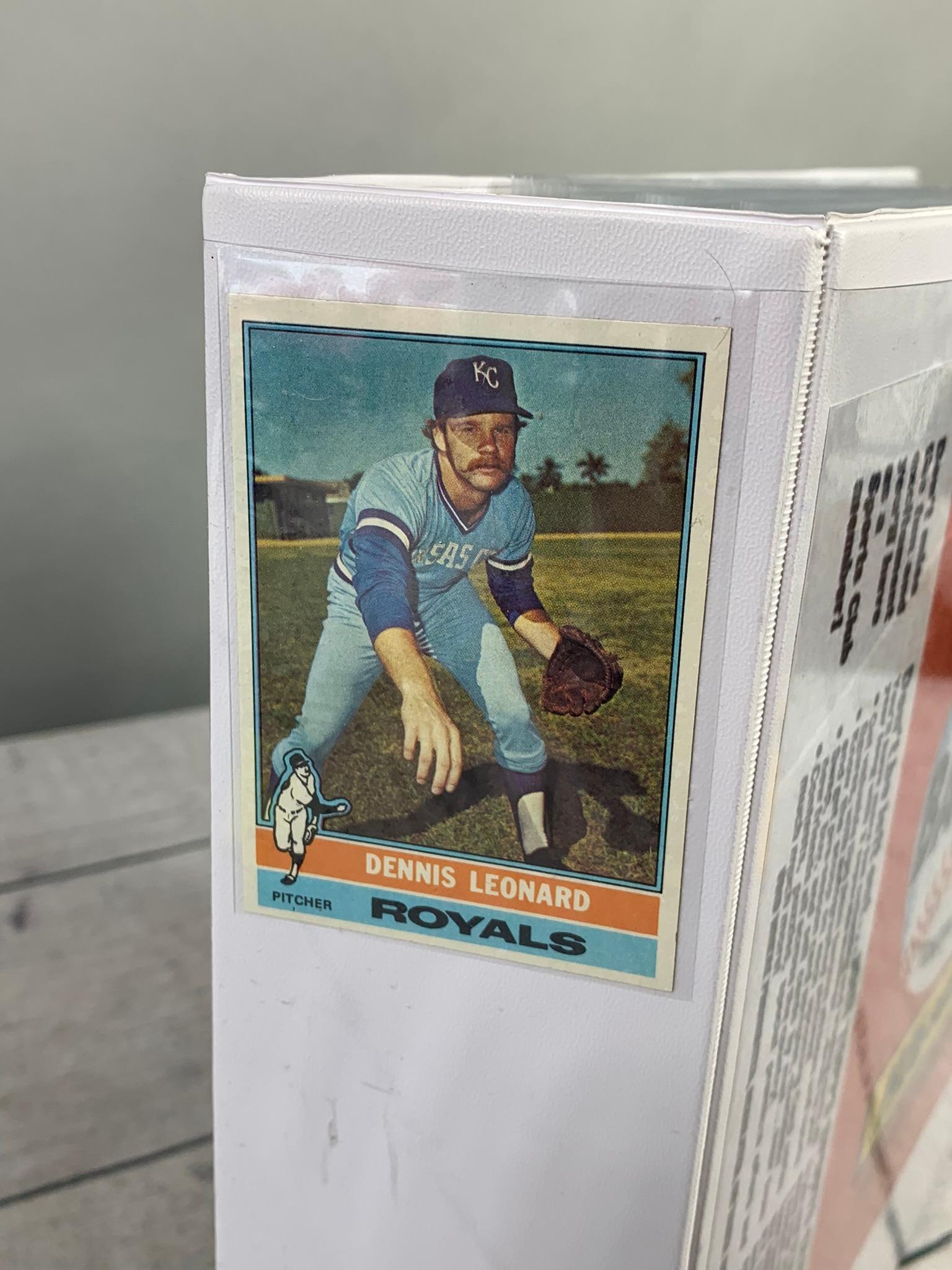 Binder of 1976 Topps Baseball Cards Complete Set