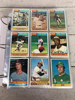 Binder of 1976 Topps Baseball Cards Complete Set