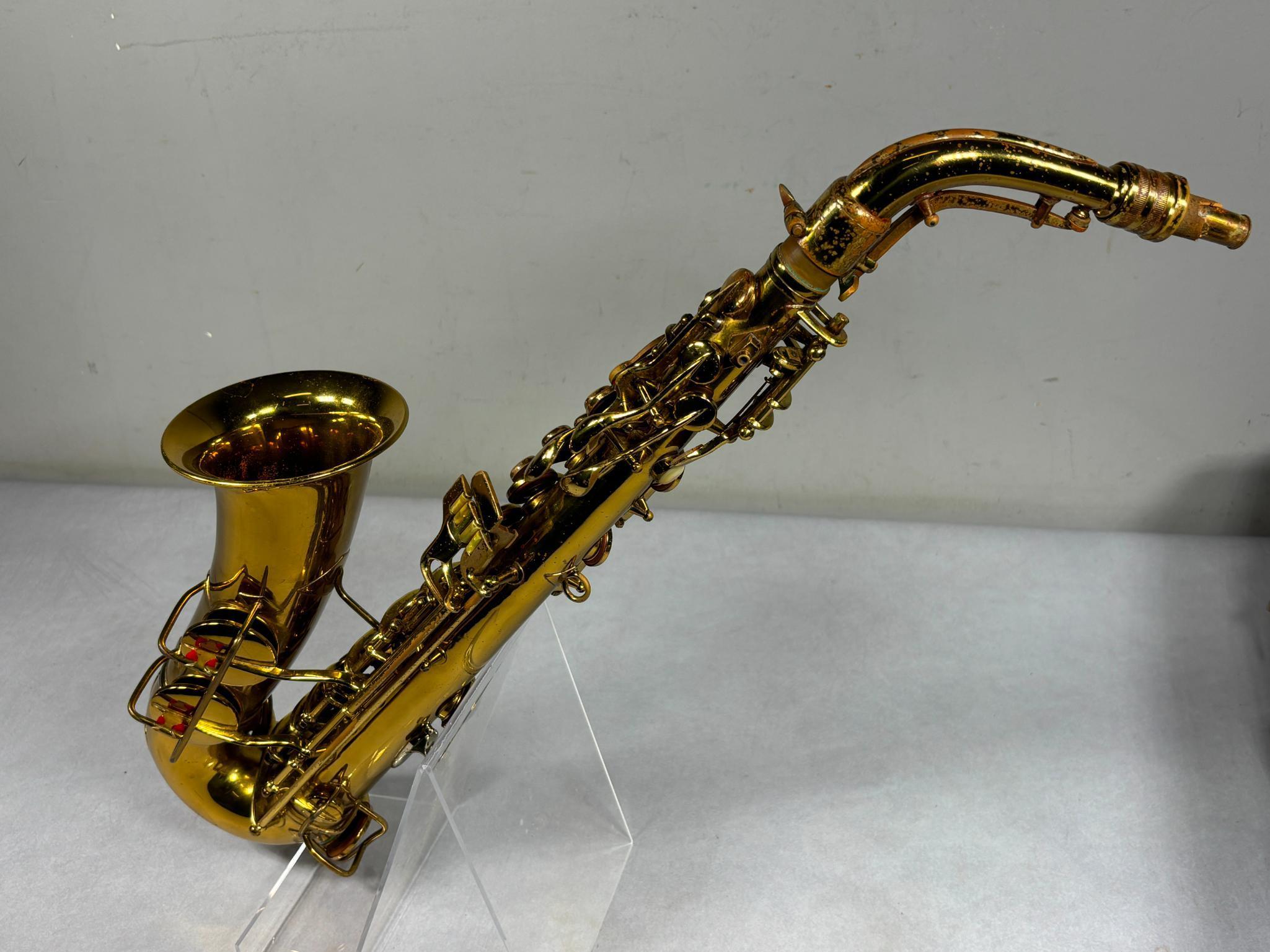 Vintage Conn Alto Saxophone in Case 1914 Patent Date