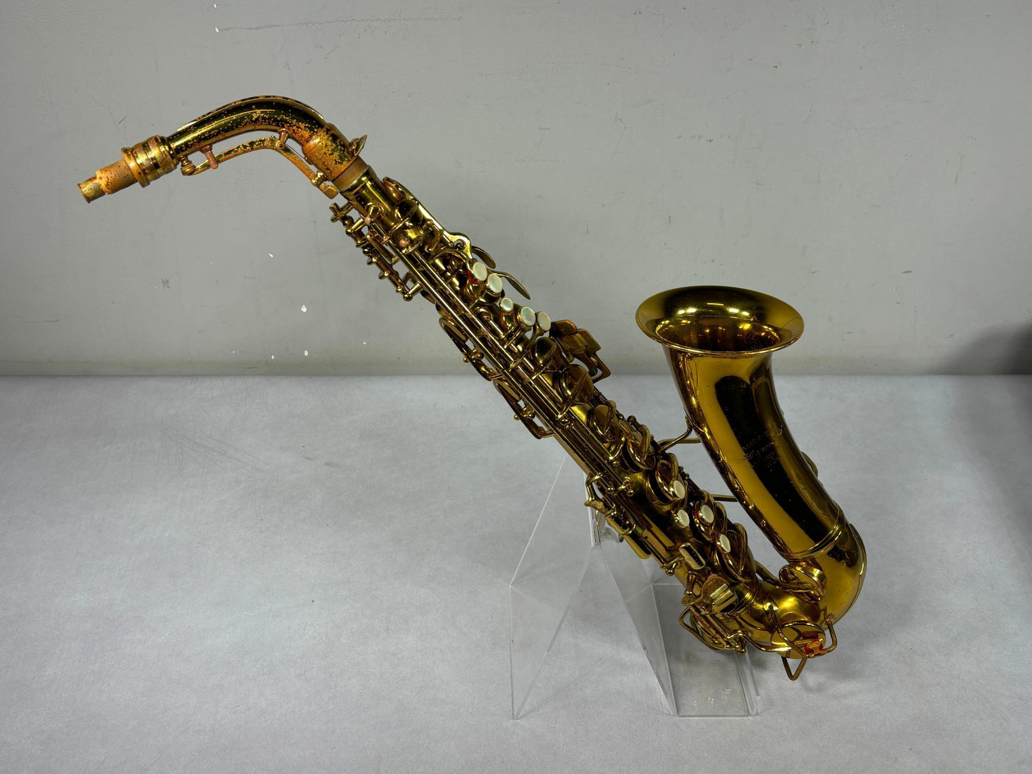 Vintage Conn Alto Saxophone in Case 1914 Patent Date