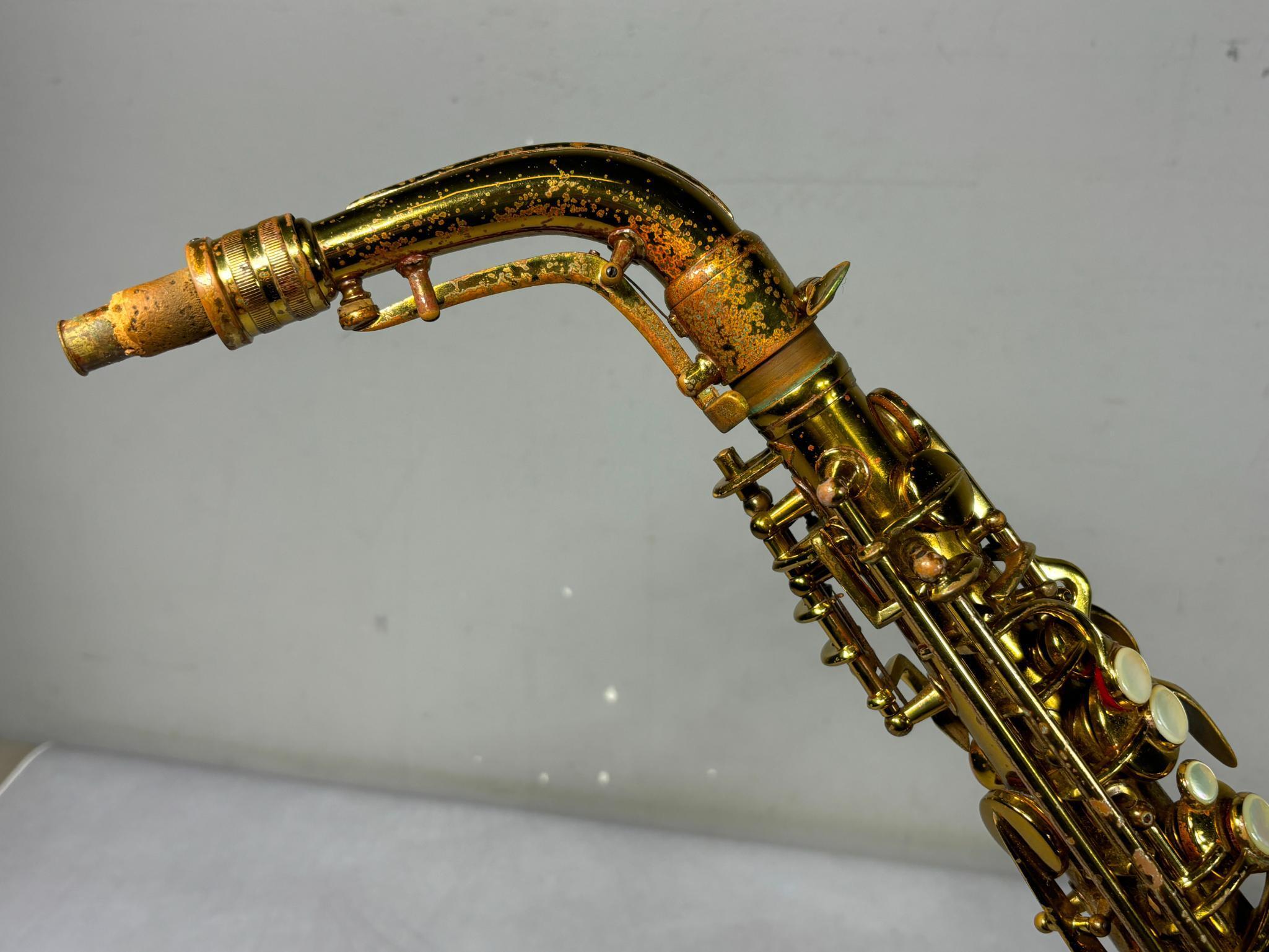 Vintage Conn Alto Saxophone in Case 1914 Patent Date
