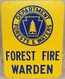 Forest Fire Warden double sided Dept. of Forests