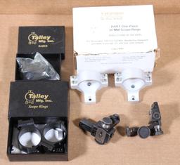 Pair of Hart 1 piece 30 mm scope rings, (2) Lyman