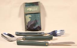 Fox 3 pc folding utensil set