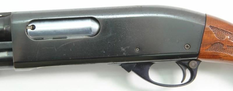 Remington, Model 870 LH Wingmaster, 20 ga, s/n S531985X, shotgun, brl length 27.75" slide action