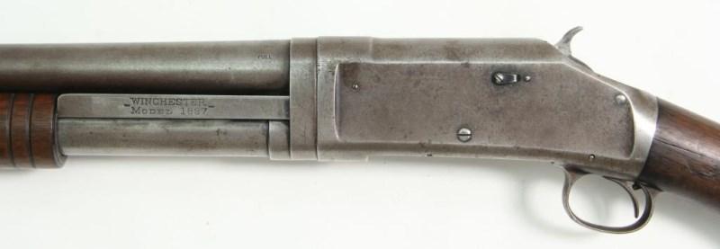 Winchester, Model 1897, 12 ga, s/n 228664, shotgun, brl length 25.5", slide action