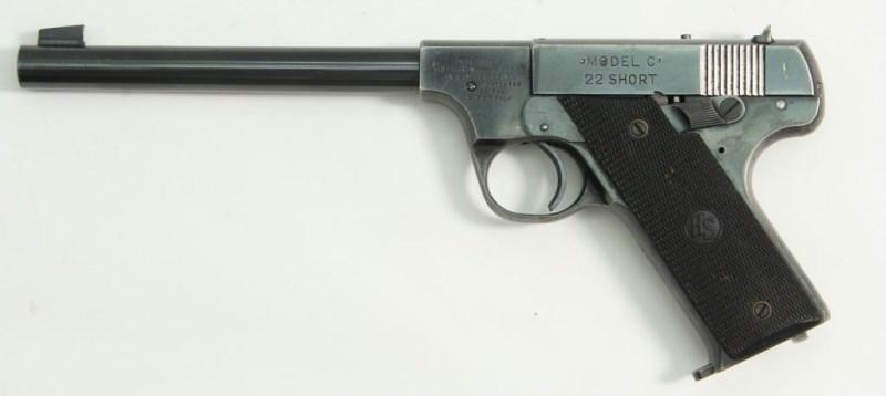 High Standard, Model C, .22 short, s/n 81850, pistol, brl length 6.75", semi auto