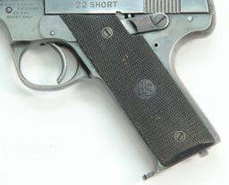 High Standard, Model C, .22 short, s/n 81850, pistol, brl length 6.75", semi auto