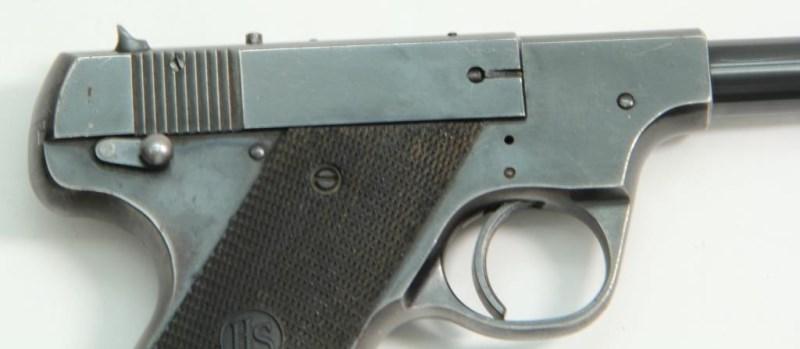 High Standard, Model C, .22 short, s/n 81850, pistol, brl length 6.75", semi auto
