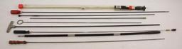 7 cleaning and ramrods, assorted manufacturers, mostly one piece