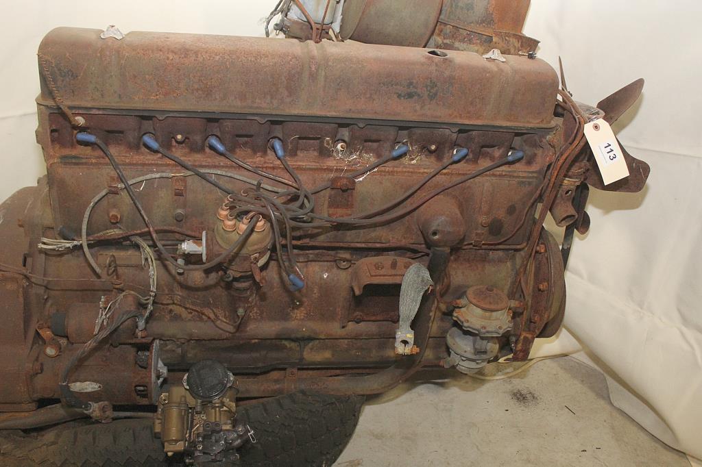 Buick straight 8 engine with trans, #50895237