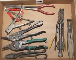 Flat lot-Assorted specialty pliers: Blue Point 12"
