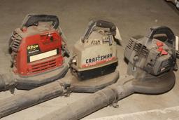 3 Craftsman Blowers: 28 CC, 24 CC, 32 CC
