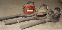 3 Craftsman Blowers: 28 CC, 24 CC, 32 CC