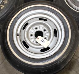 (3) 14" Chev and 1 Rally wheels