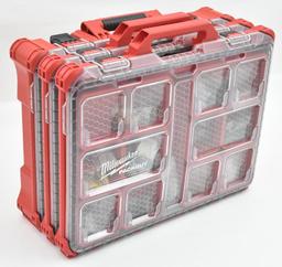 Set of 3 Milwaukee Packout cases with the top