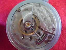 OLD 15 JEWEL ELGIN NATIONAL POCKET WATCH-RUNS