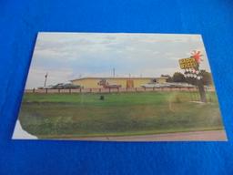 LATE 1950'S "WAGON WHEEL STEAK HOUSE" POST CARD FROM LAUREL NEBRASKA