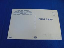LATE 1950'S "WAGON WHEEL STEAK HOUSE" POST CARD FROM LAUREL NEBRASKA