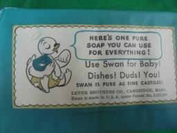(2) VINTAGE BARS OF SOAP--"SWAN" BRAND