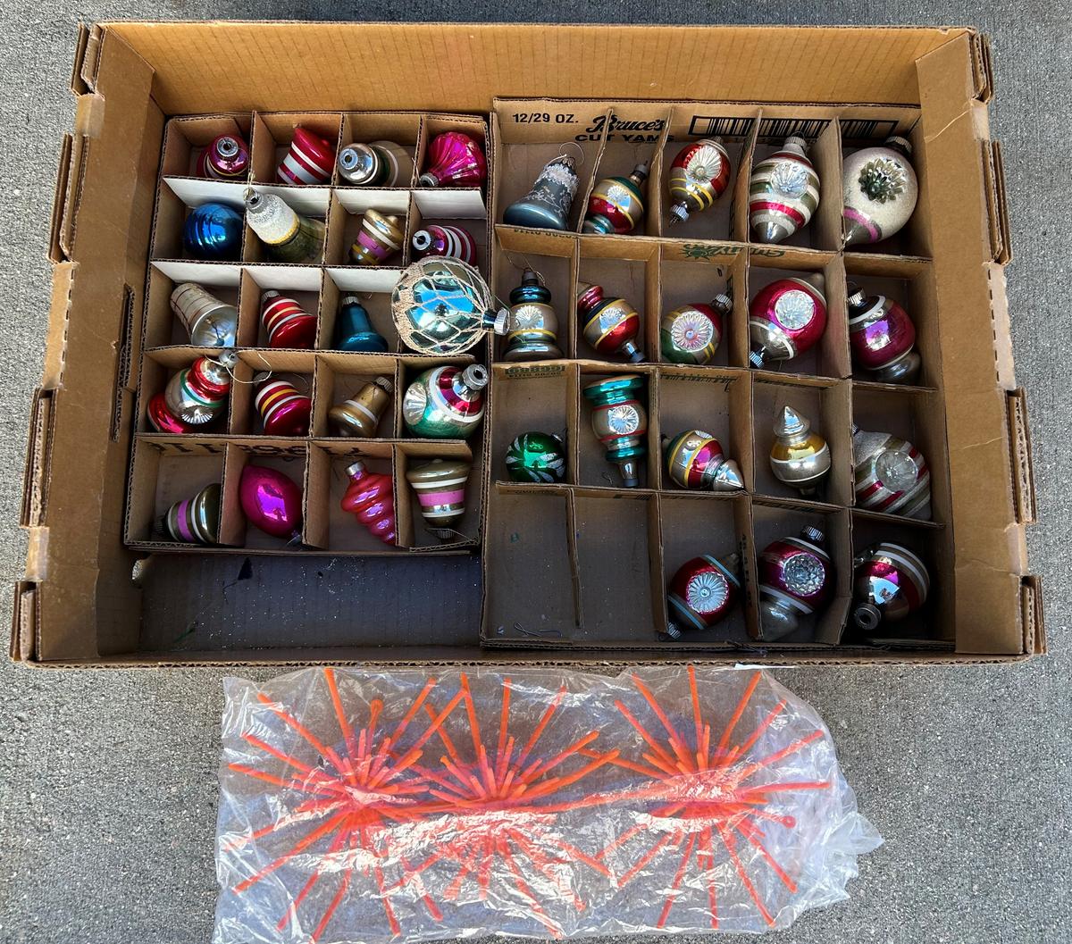 Vintage Christmas Bulb Ornaments