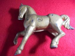 ANTIQUE CAST IRON "PONEY" COIN BANK