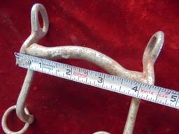 OLD "SMALL" HORSE BIT---4 1/2 INCHES WIDE