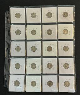 Lot of (20) Mercury Silver Dimes - From the 1920's