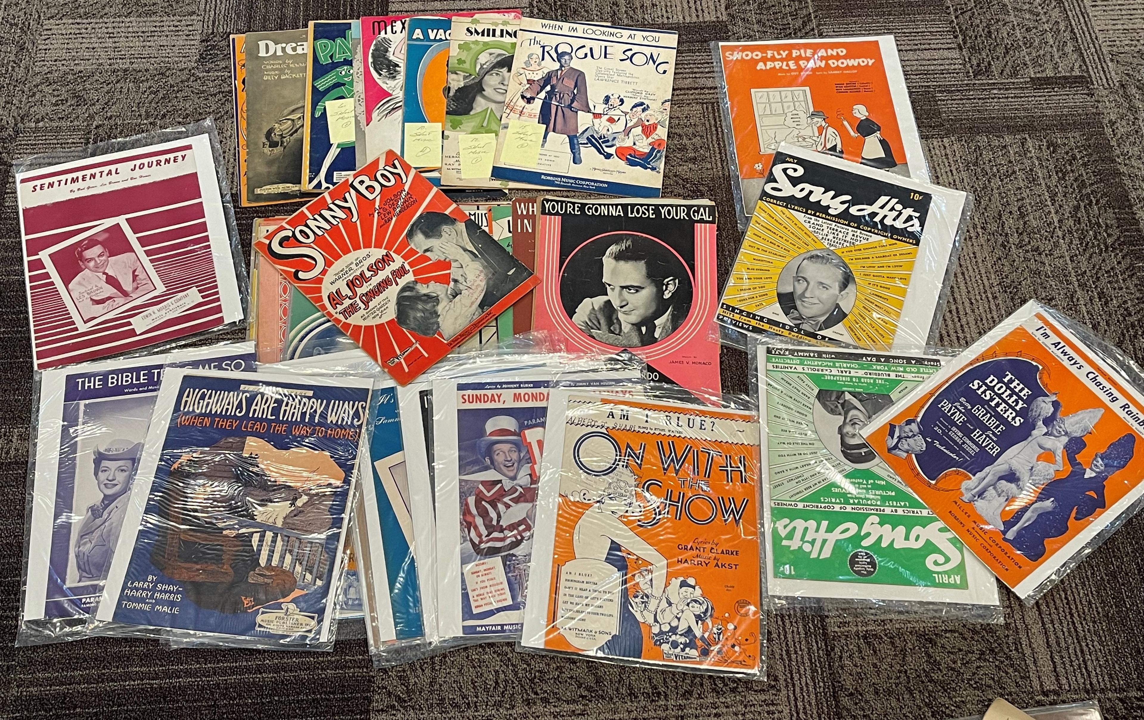 LOT OF VINTAGE SHEET MUSIC