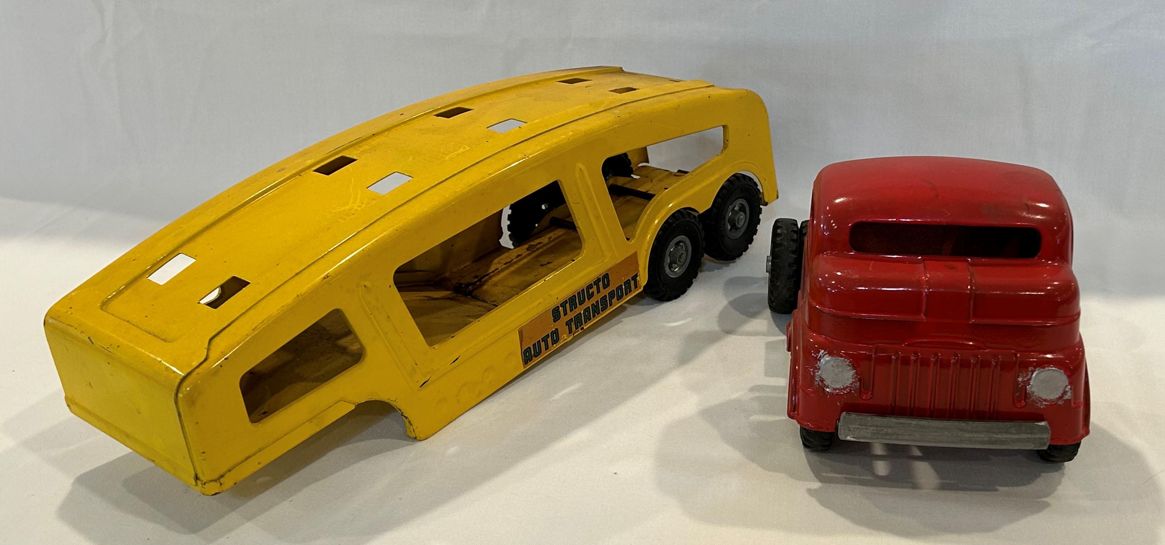 STRUCTO "AUTO TRANSPORT" SEMI-TRUCK AND TRAILER