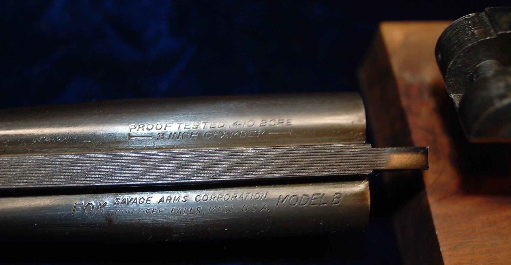 Vintage Fox Savage Model B 410-GA Side by Side Shotgun