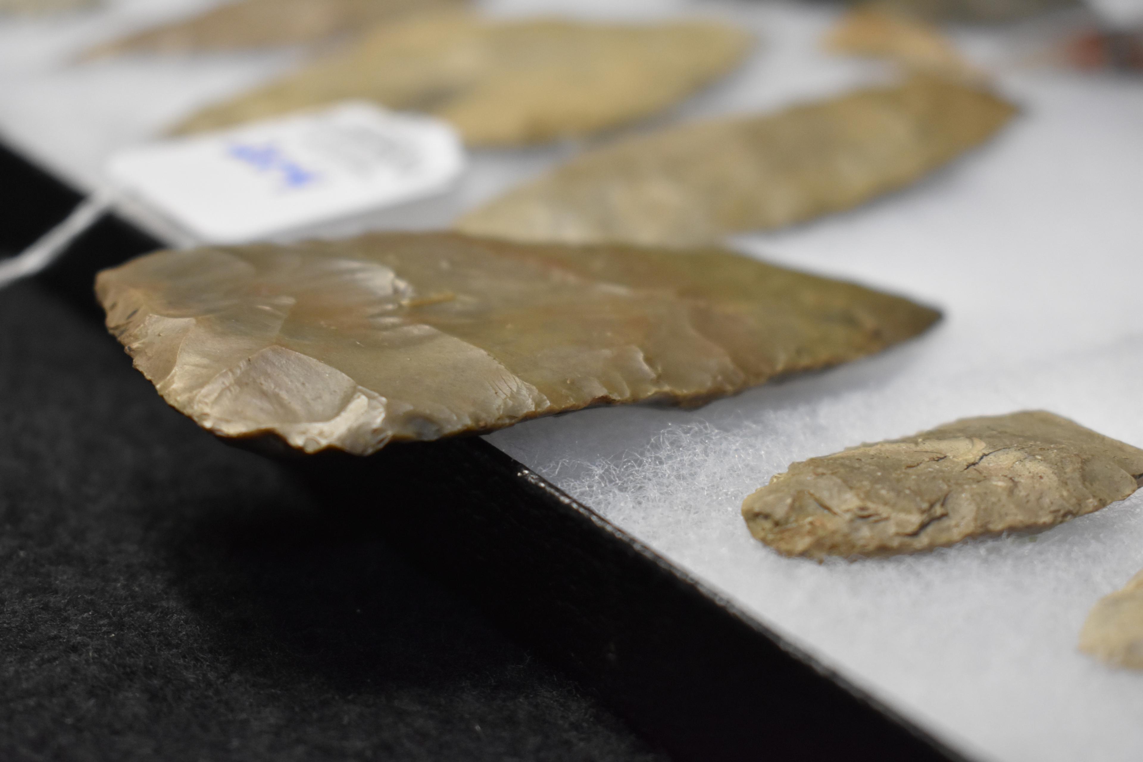 Frame of 20 Native American Arrowheads / Points (Mixed Origins)