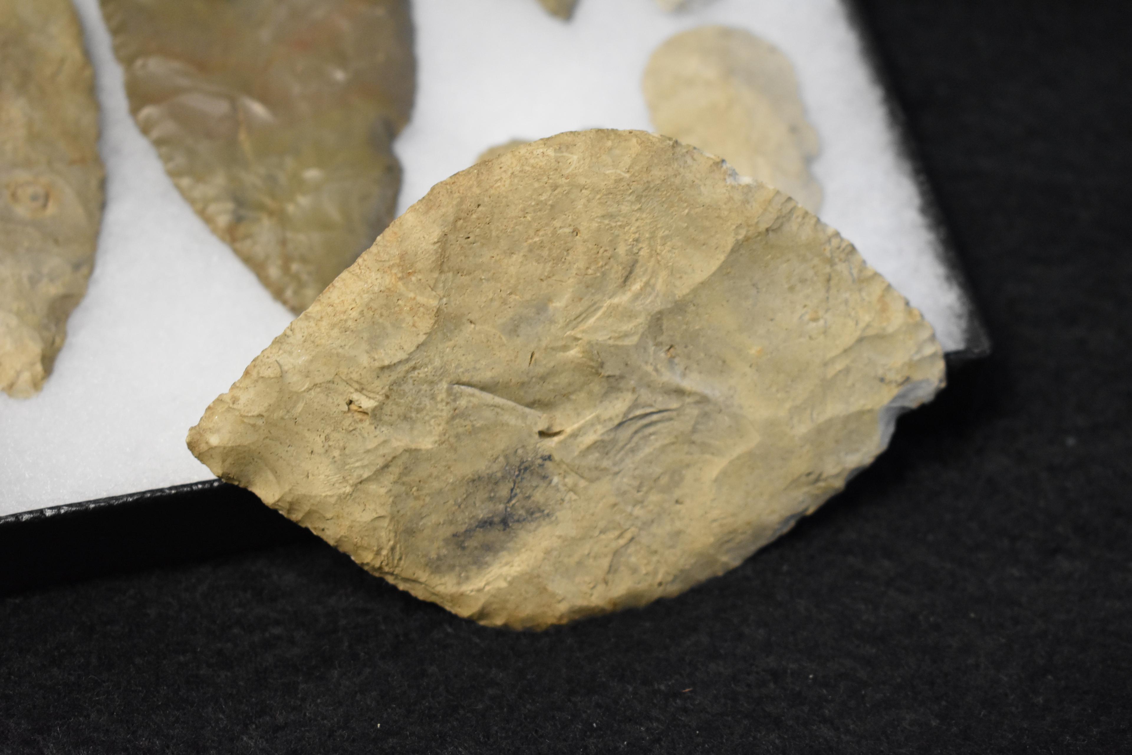Frame of 20 Native American Arrowheads / Points (Mixed Origins)