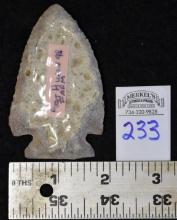 Large Early Native American Point (Found on Farm in Port Huron, Michigan)