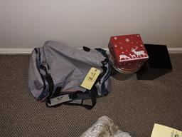 Duffle Bag, Trashcan, Tins