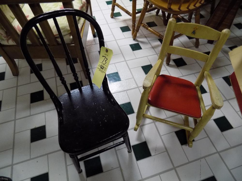Pair of child's chairs
