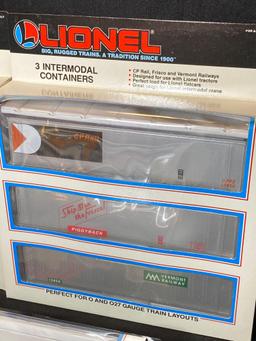 Lionel Intermodal containers- 5, 3 packs