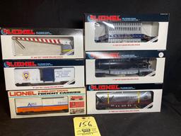 Lionel assorted cars & crossing gate