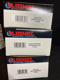Lionel assorted cars & crossing gate