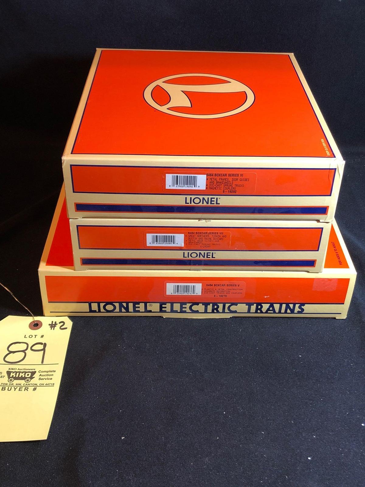 Lionel 6464 Box car, Series 5, Series 6, Series 7