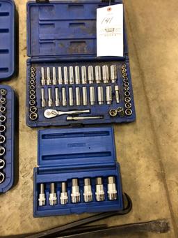 Cornwell 1/4" and 3/8" socket sets. Cornwell pry bars and hex drivers