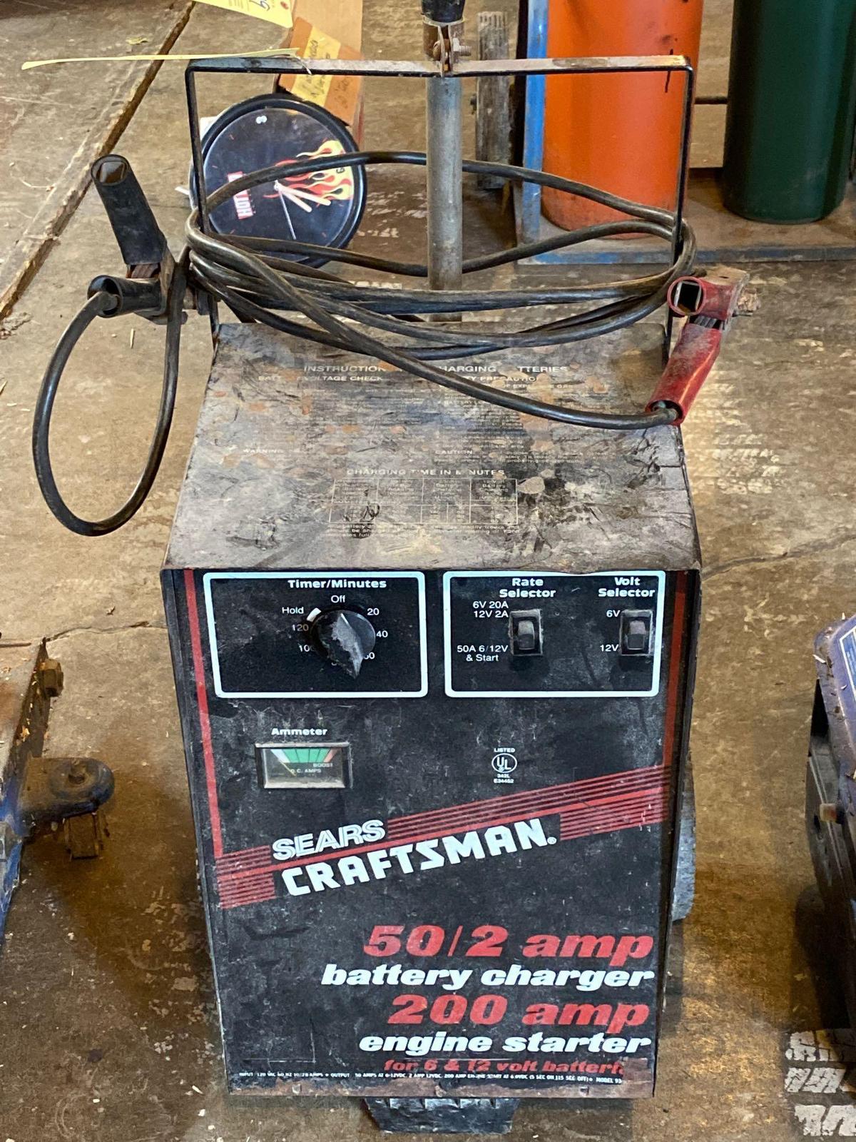 Sears Craftsman 50/2 amp battery charger 200 amp Proxibid