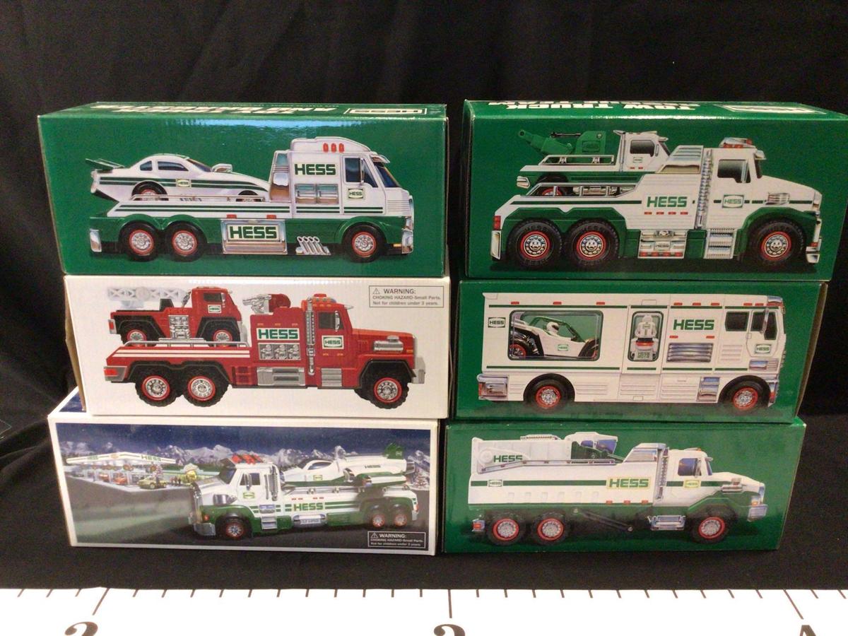 6 Hess Diecast Trucks 2014-2019