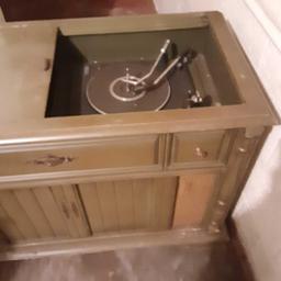 Stereo console with record changer