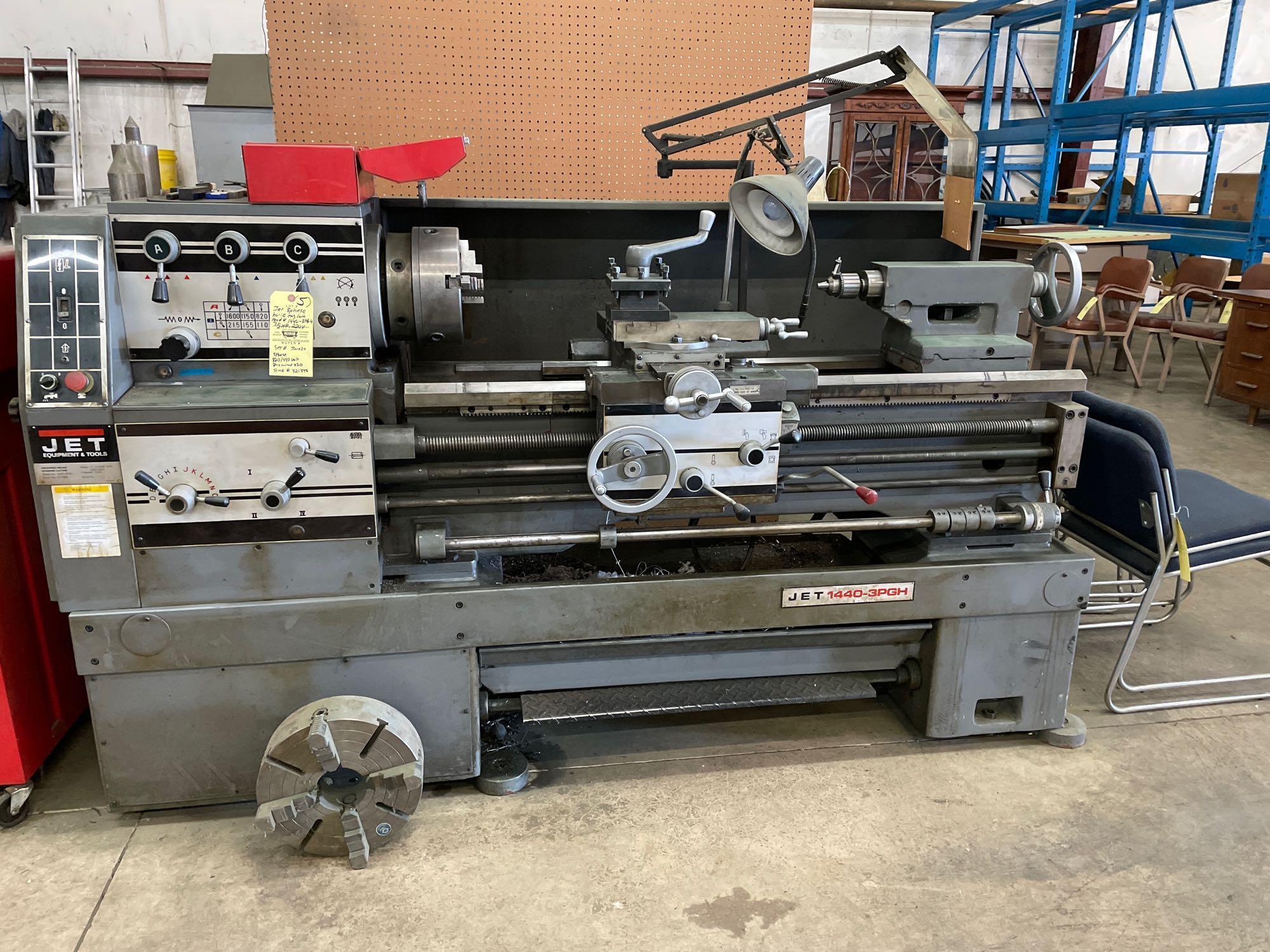 Jet 3phase horizontal eng. lathe